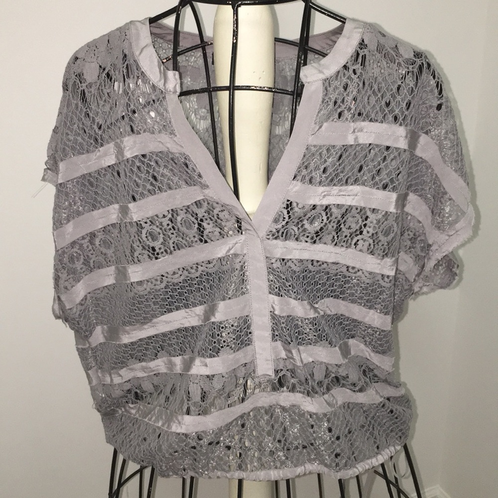 BCBG maxazria sheer top